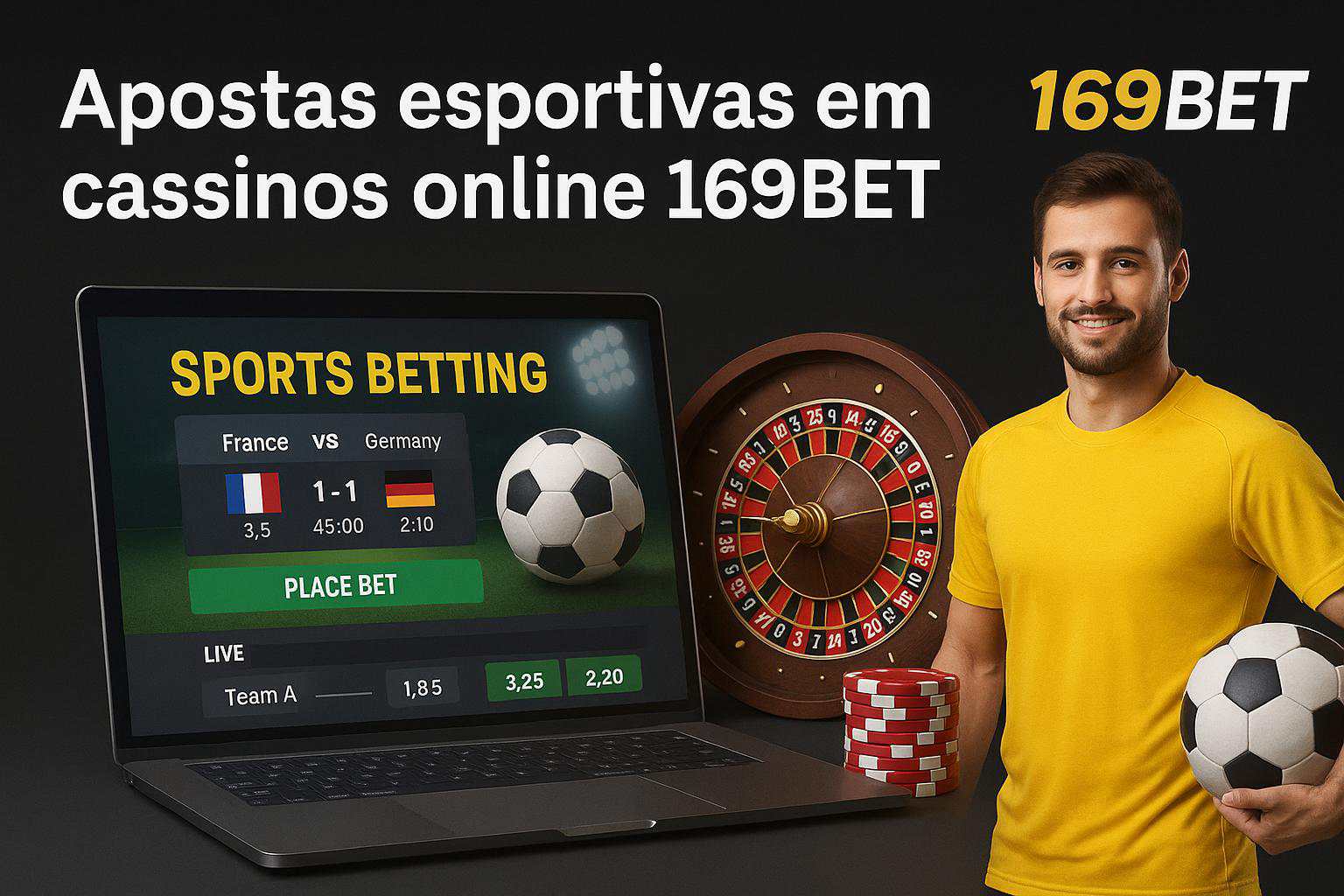 Aposte em apostas esportivas no cassino online 169BET