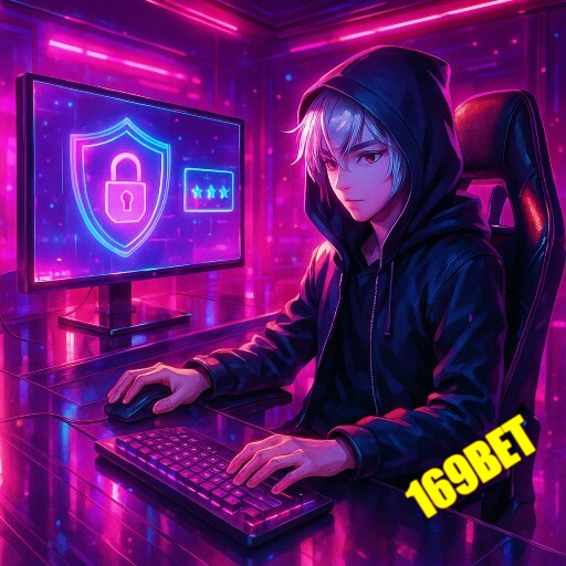 Imagem promocional da 169BET ressaltando login ágil e ambiente seguro